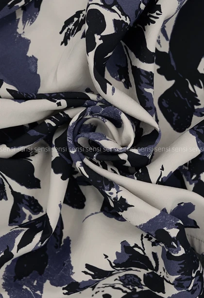 شومیز طرح دار باکسی مودال کد1005595