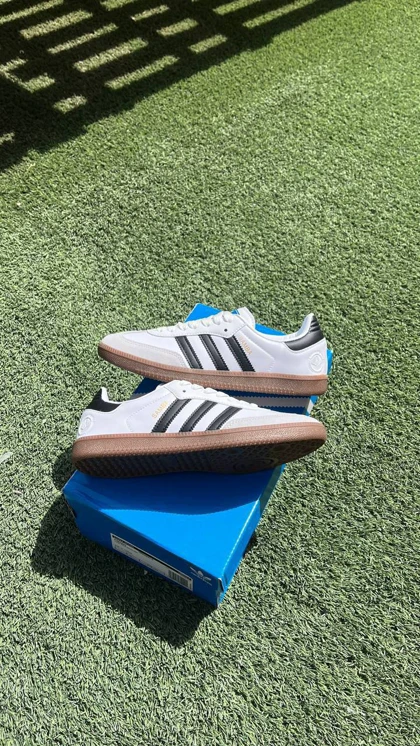 کتانی آدیداس سامبا سفید مشکی adidas Samba OG White Black