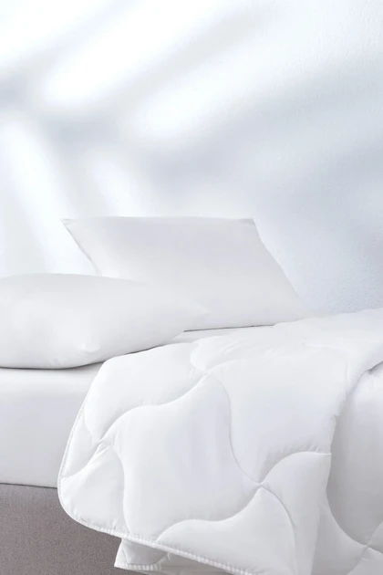 ست لحاف، بالش و محافظ تشک دو نفره Yataş مدل Eco Night - سفید