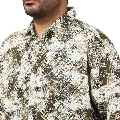 پیراهن آستین کوتاه کنفی مردانه برند مد مدل 14211112