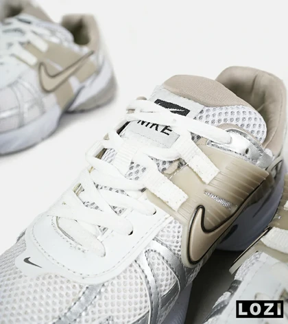 کفش کتانی مردانه و زنانه سفید کرم طوسی Nike cushlon