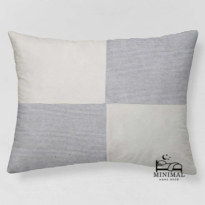 روبالشی نخ پنبه میکس ساده و راه راه