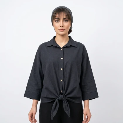 شومیز نخی جلو گره مدل آندرومدا علیدسا