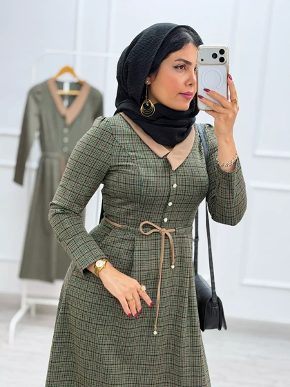 پیراهن مانتویی هانا