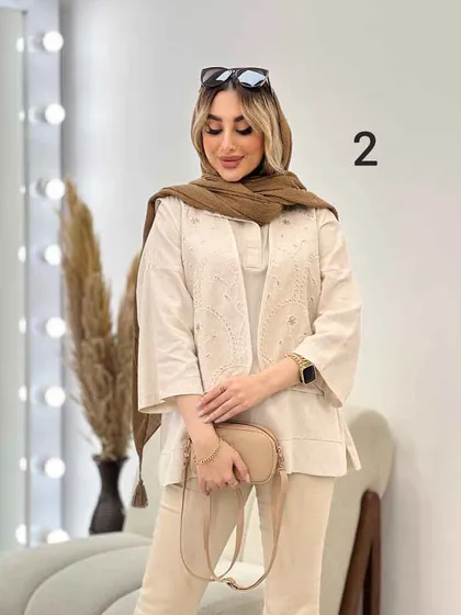 شومیز جلو بسته دو تکه