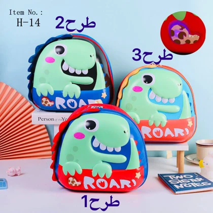 کوله مهد فایبر وکیومی چراغ دار وارداتی طرح دایناسور