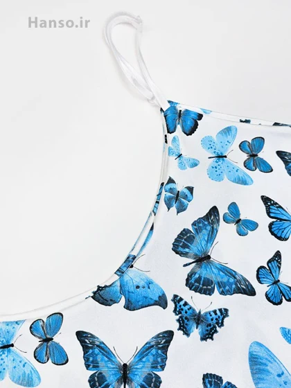 لباس خواب ساتن زنانه ست تاپ و شلوارک لوندر Lavender
