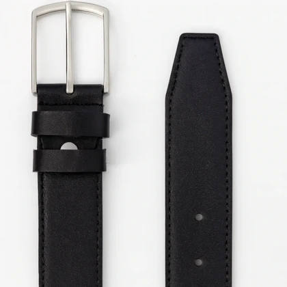 کمربند چرم طبیعی گاوی دوخت دار