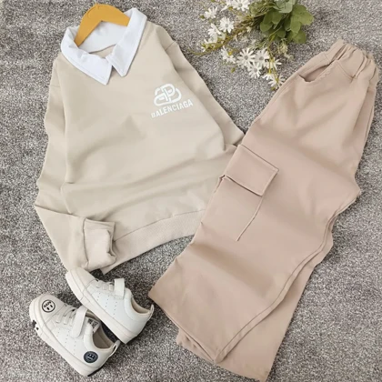 بلوز شلوار اسپرت بگ 2 یقه BALENCIAGA