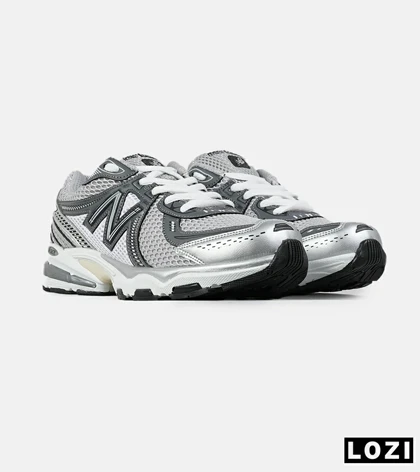 کفش کتانی مردانه و زنانه طوسی خاکستری New Balance 860 V.02 مدل 7532