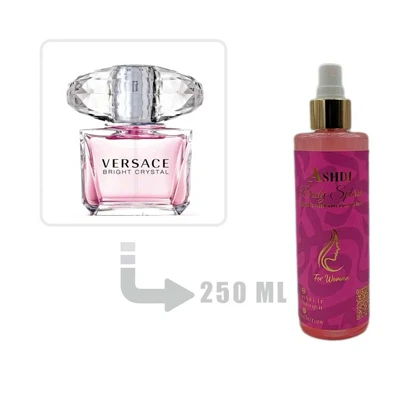 بادی اسپلش عطر ادکلن ورساچه برایت کریستال زنانه 250 میل Versace Bright Crystal for Woman 250ml