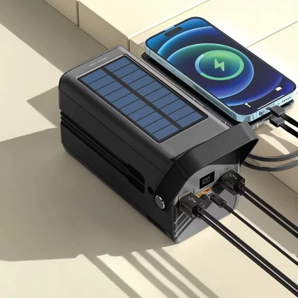 پاوربانک خورشیدی گرین لاین مدل GL-PX78 ظرفیت 80000 میلی آمپر ساعت