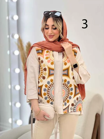 جلیقه طرح دار