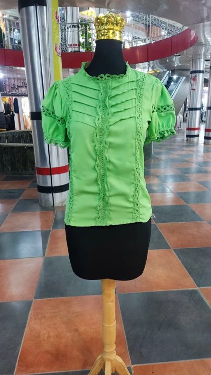 شومیز دخترانه آستین کوتاه