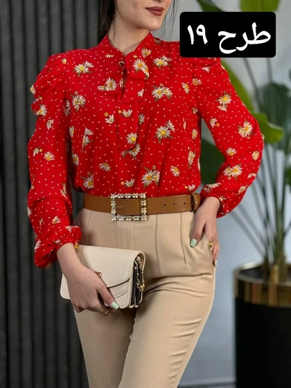 شومیز آستین پف کد 1767