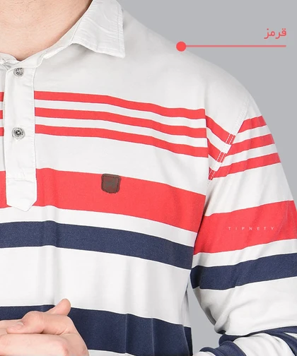 تیشرت یقه دار مردانه آستین بلند 1396