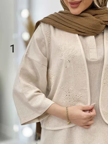 شومیز جلو بسته دو تکه