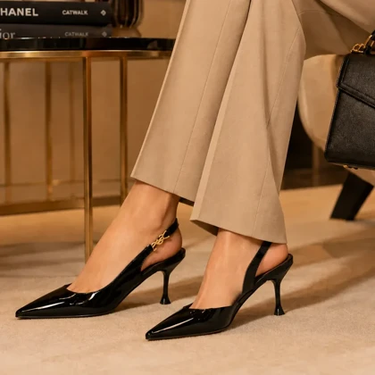 پاشنه‌بلند طرح YSL مدل یونای کد B5712