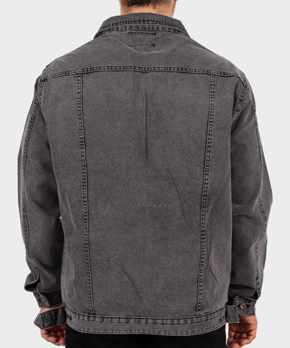 کت جین طوسی تیره ساده 0262