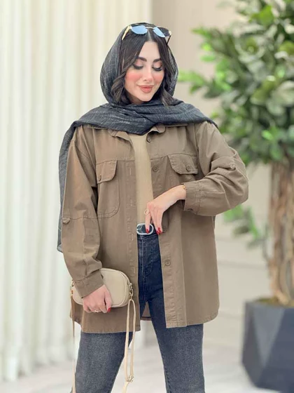 مانتو دو جیب پاکتی نفس