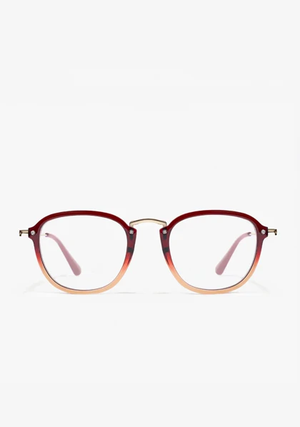 عینک کامپیوتر دی فرانکلین مدل D.franklin Roller SQ Burgundy / Blue Block