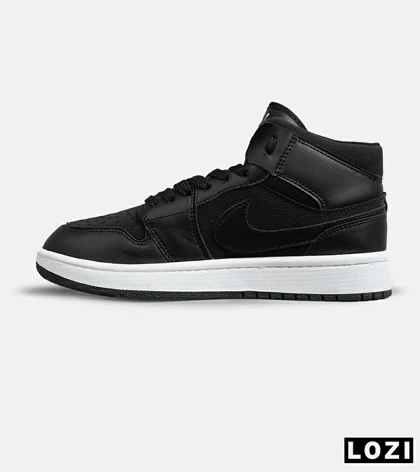 کفش کتانی بزرگ پا ساق‌دار مشکی NIKE AIR Jordan 1 مدل 8283