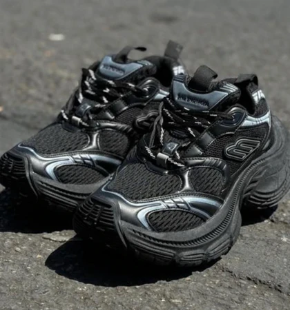 کفش کتانی BALENCIAGA 10XL مشکی طوسی