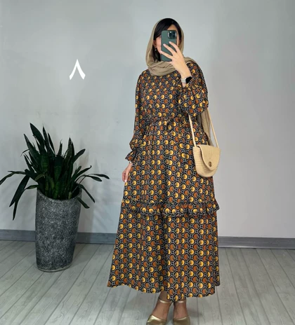 پیراهن مانتویی شکوفه 3