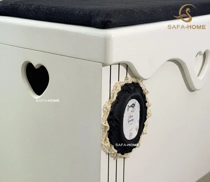 ست میز چرخ دوژان طرح راه مشکی