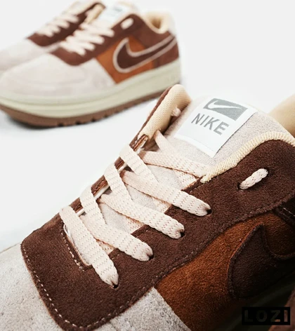 کفش کتانی بزرگ پا قهوه ای NIKE AIR FORCE