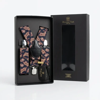 ساسبند طرح جقه سرمه‌ای برند Massimo Dutti
