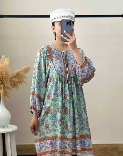 تونیک نخ جلو منگوله‌دار کد 2923