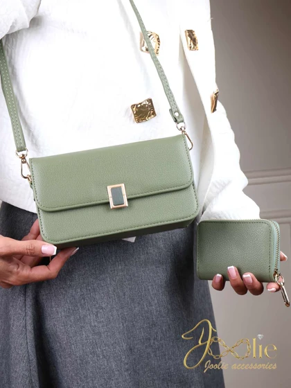 کیف دوشی همراه با جاکارتی زنانه وارداتی مدل KINGSTONE کد K3209