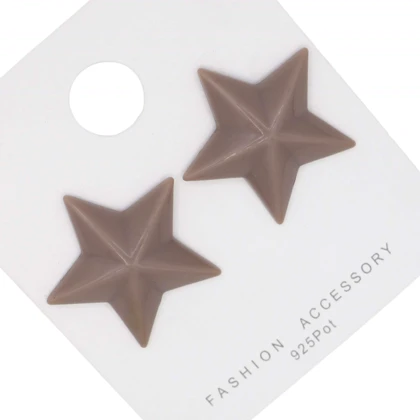 گوشواره دخترانه فانتزی مدل ستاره رنگی