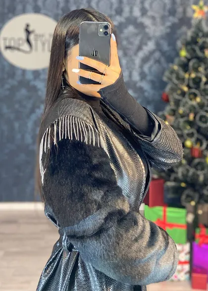 بارانی چرم نیکلا کد : 7751