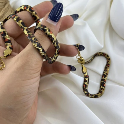 نیم ست زنانه مدل سافاری طرح پلنگی ماری