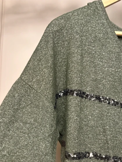 شومیز پولک دوزی سدری تیره