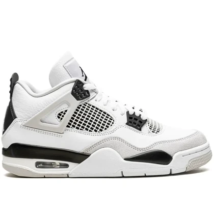 کتانی نایک جردن4 سفید مشکی میلیتاری بلک مستر کوالیتی Nike Air Jordan 4 Retro Military Black