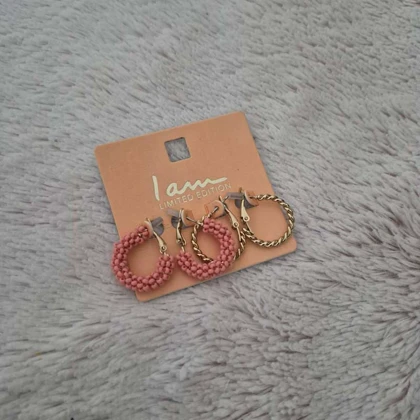 گوشواره زنانه آی ام کد Z-HB65 مجموعه 2 عددی