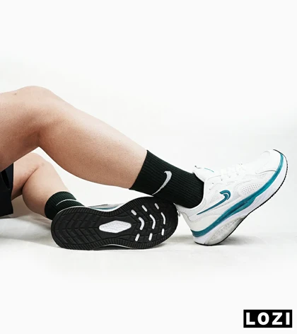 کفش کتانی مردانه سفید آبی Nike air max pluse