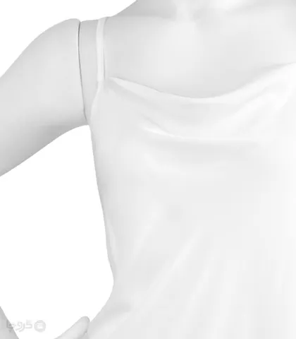پیراهن بندی پشت ضربدری ساتن و دانتل Neev کد Adore 4417 سفید White