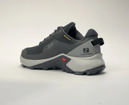 کفش ضدآب مردانه آی رانر I-runner رنگ طوسی رویه برزنتی