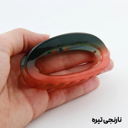 کلیپس دخترانه مدل بیضی دو رنگ
