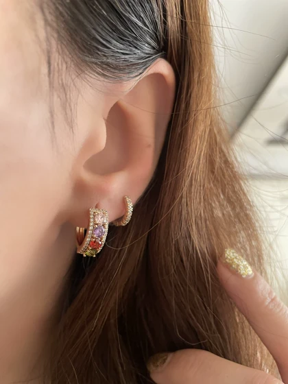 گوشواره مولتی کالر ژوپینگ