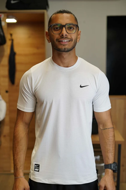 تیشرت ورزشی مردانه پارچه آجری تمام کش