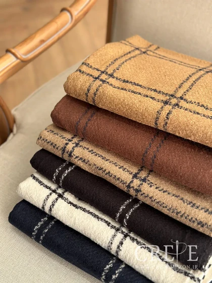 شال موهر حوله ای چهارخانه