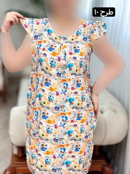 پیراهن نخی ستاره 3206