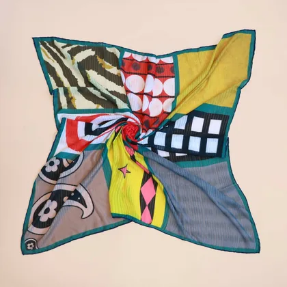 روسری رنگی مدل دار