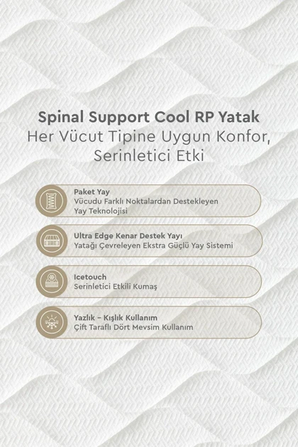 تشک دو نفره Yataş مدل Spinal Support Cool فنری