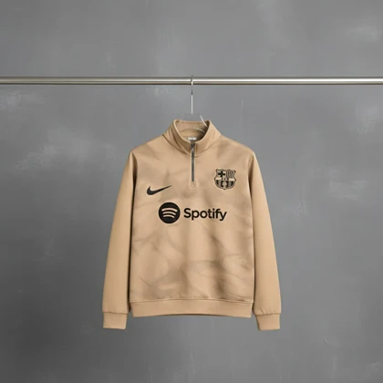 دورس نیم زیپ مدل بارسلونا-نسکافه ای